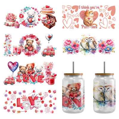 Buy Self Adhesive Cup Wrap Transfers Sticker UV DTF Customizable Heat Resistant online manufacture