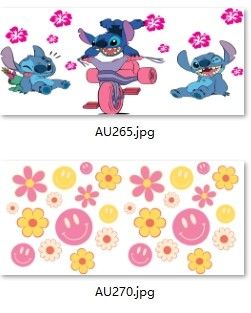 Buy Removable Adhesive 0.1mm UV DTF Decals Custom UV Transfer Stickers online manufacture