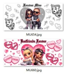 Buy DIY 0.1mm Removeable Adhesive UV DTF Transfer Film Sticker Wraps OEM online manufacture