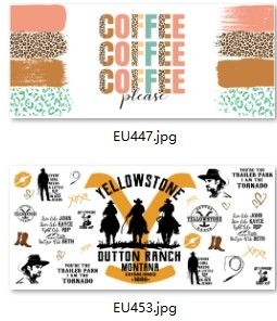 acheter Décal UV DTF Tumbler Wrap résistant aux UV utilisé dans les emballages métalliques online manufacture