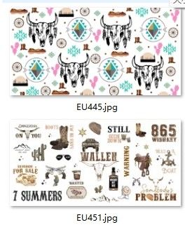 ซื้อ 9.3*4.1 นิ้ว 16oz กันน้ํา UV Dtf ถ้วย Wrap การโอนสําหรับถ้วย Tumblers online manufacture