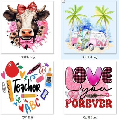 Buy ISO9001 DIY UV Transfer Stickers DTF Wraps 16oz 24oz 20oz Reusable online manufacture