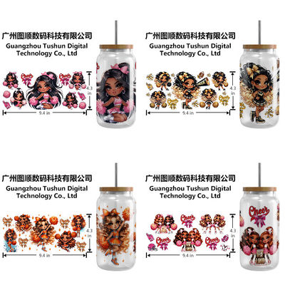 Buy UVDTF packaging custom UV transfer stickers 16oz cup sleeve 20oz stickers DTF transfer stickers online manufacture