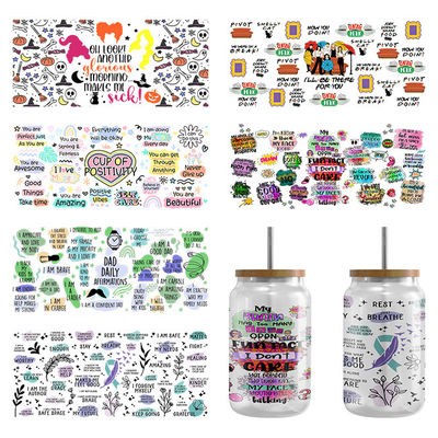 Foil Hot Stamping AB Transfer Film UV DTF Cup Transfers On Cups
