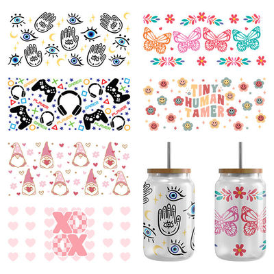 UV Varnish Sticker Custom UV DTF Cup Wraps ISO9001 SGS ROHS